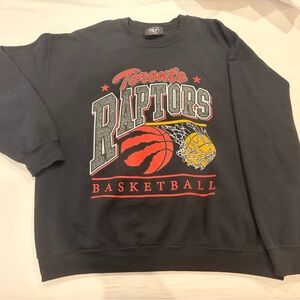 Toronto Raptors ‘47 Basketball Crewneck Sweatshirt XL Black